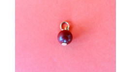 Bolita de jaspe rojo con anillo para nariz (8mm)