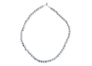 Collar de Calcedonia azul 42cm (bolas de 6mm)