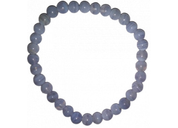 Pulsera de Calcedonia azul (bolas de 4-5mm)